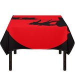 Red Sun Samurai Print Tablecloth
