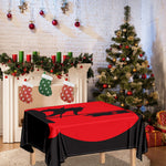 Red Sun Samurai Print Tablecloth