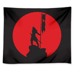 Red Sun Samurai Print Tapestry