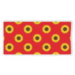 Red Sunflower Pattern Print Beach Towel