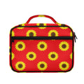 Red Sunflower Pattern Print Briefcase Bible Bag