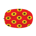 Red Sunflower Pattern Print Car Side Mirror Covers