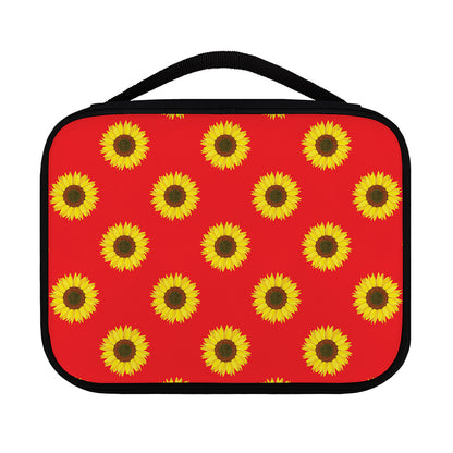 Red Sunflower Pattern Print Classic Bible Case
