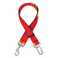 Red Sunflower Pattern Print Dog Seat Belt