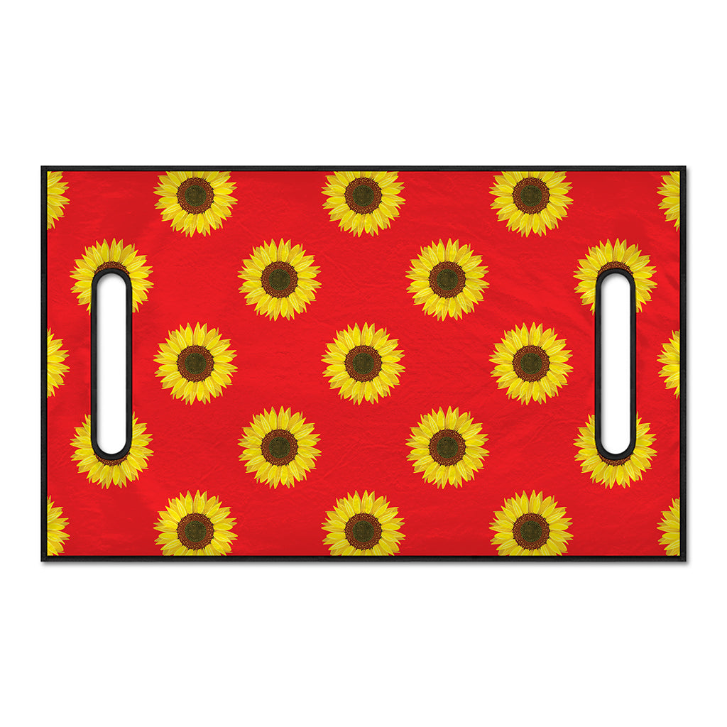 Red Sunflower Pattern Print Golf Cart Seat Cover