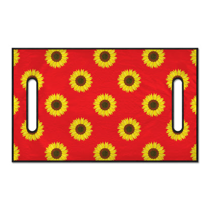 Red Sunflower Pattern Print Golf Cart Seat Cover