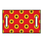 Red Sunflower Pattern Print Golf Cart Seat Cover