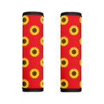 Red Sunflower Pattern Print Handle Covers