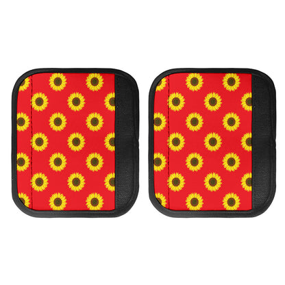 Red Sunflower Pattern Print Handle Covers