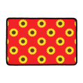 Red Sunflower Pattern Print Kitchen Mat