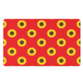 Red Sunflower Pattern Print Polyester Doormat