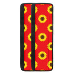 Red Sunflower Pattern Print Refrigerator Handle Covers