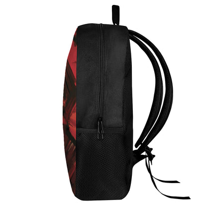 Red Sunset Samurai Print 17 Inch Backpack