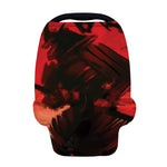 Red Sunset Samurai Print Baby Seat Cover