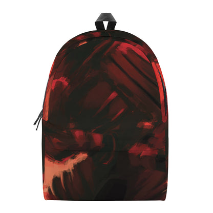 Red Sunset Samurai Print Backpack