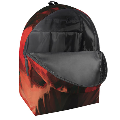 Red Sunset Samurai Print Backpack