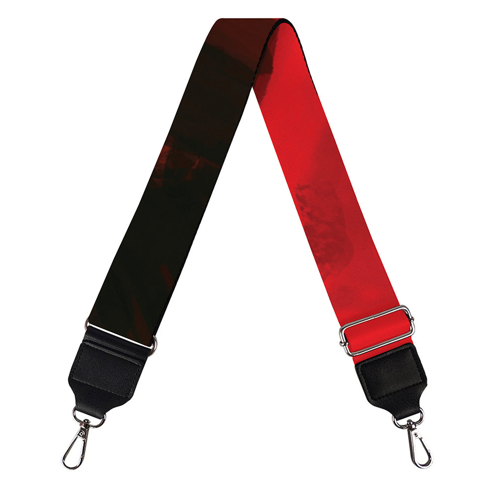 Red Sunset Samurai Print Bag Strap