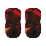 Red Sunset Samurai Print Bar Stool Covers