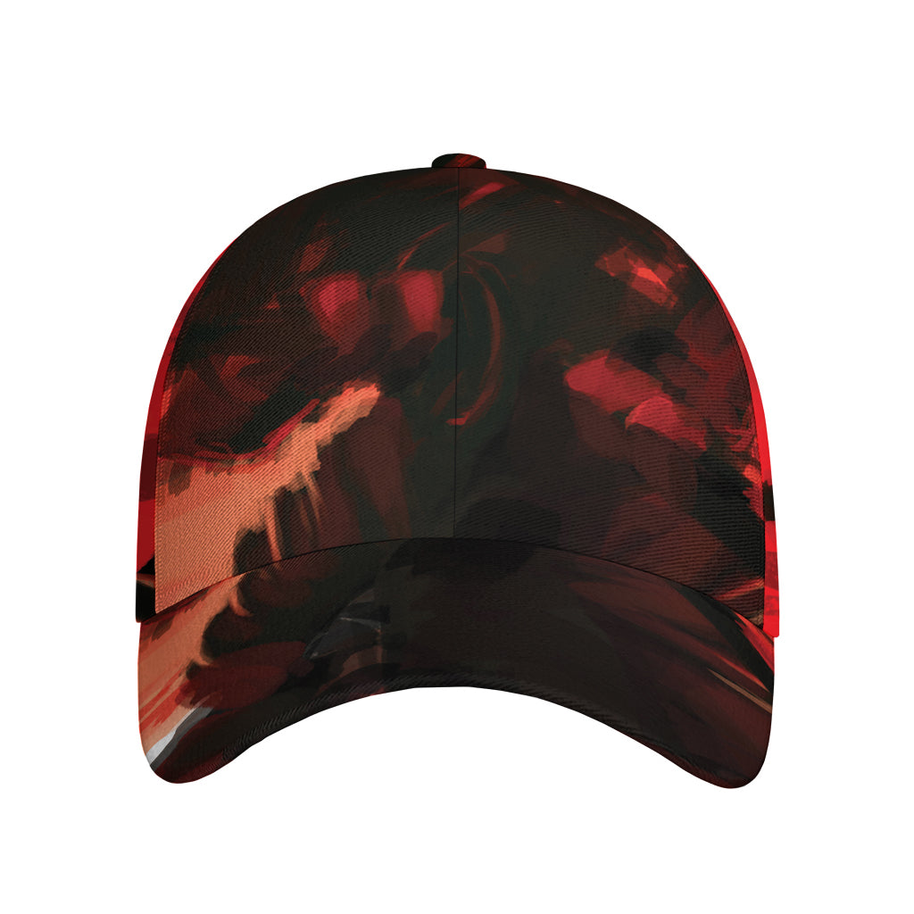 Red Sunset Samurai Print Baseball Cap