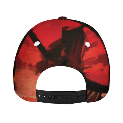 Red Sunset Samurai Print Baseball Cap