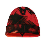 Red Sunset Samurai Print Beanie