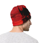 Red Sunset Samurai Print Beanie