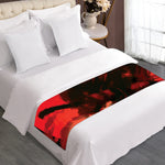 Red Sunset Samurai Print Bed Runner