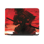 Red Sunset Samurai Print Bifold Wallet