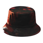 Red Sunset Samurai Print Bucket Hat