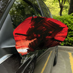 Red Sunset Samurai Print Car Side Mirror Covers