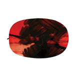 Red Sunset Samurai Print Car Side Mirror Covers
