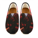 Red Sunset Samurai Print Casual Shoes