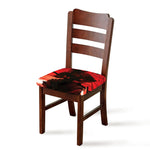 Red Sunset Samurai Print Chair Cushion Cover