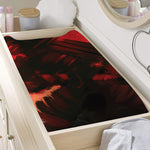 Red Sunset Samurai Print Changing Pad Cover