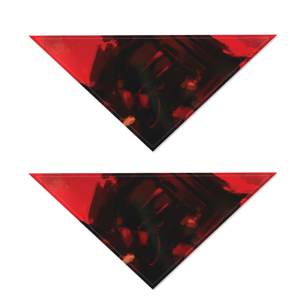 Red Sunset Samurai Print Dog Bandana