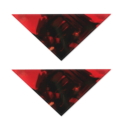 Red Sunset Samurai Print Dog Bandana