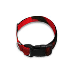 Red Sunset Samurai Print Dog Collar