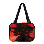 Red Sunset Samurai Print Double Strap Bible Bag