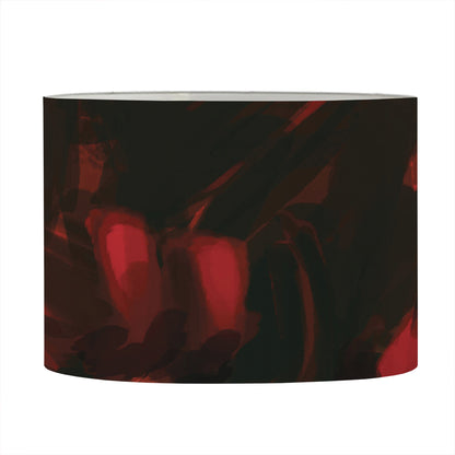 Red Sunset Samurai Print Drum Lamp Shade