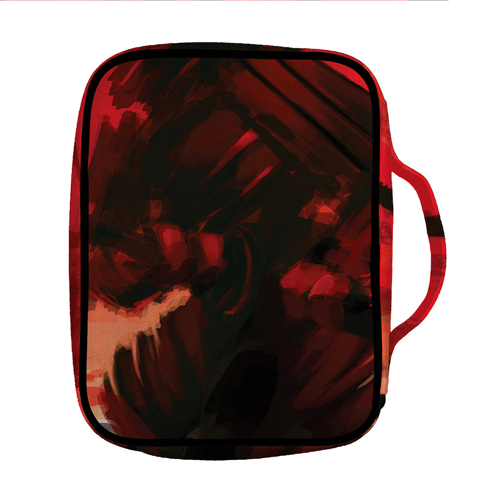 Red Sunset Samurai Print Front Pocket Bible Bag