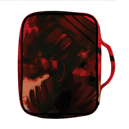Red Sunset Samurai Print Front Pocket Bible Bag