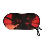 Red Sunset Samurai Print Glasses Case