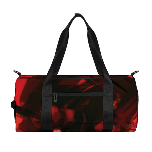 Red Sunset Samurai Print Gym Bag