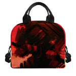 Red Sunset Samurai Print Insulated Lunch Bag