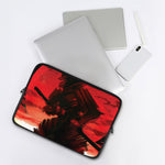 Red Sunset Samurai Print Laptop Sleeve