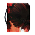 Red Sunset Samurai Print Leather Bible Cover