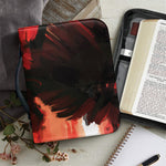 Red Sunset Samurai Print Leather Bible Cover