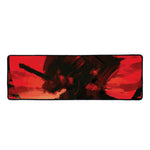 Red Sunset Samurai Print Long Kitchen Mat