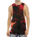 Red Sunset Samurai Print Men's Muscle Tank Top