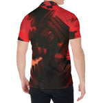 Red Sunset Samurai Print Men's Shirt